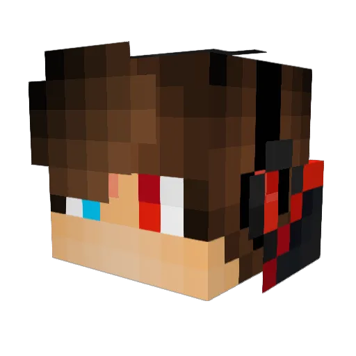 Loganboi1 Minecraft avatar head, 3D render