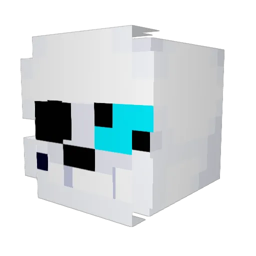 LogannBroski Minecraft avatar head, 3D render
