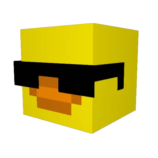 Loganskates82 Minecraft avatar head, 3D render
