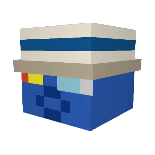 Loganstang Minecraft avatar head, 3D render