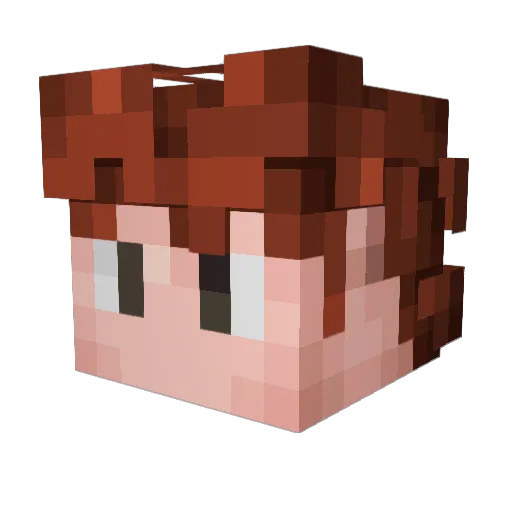 Logar8521 Minecraft avatar head, 3D render