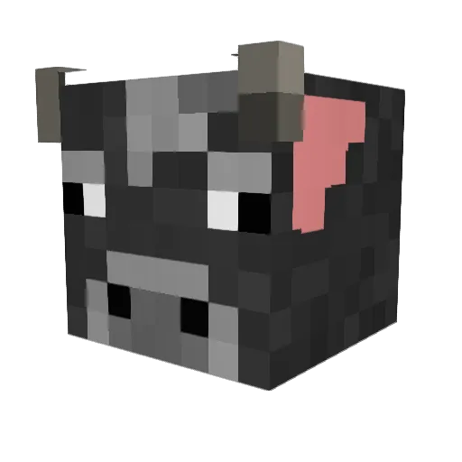 Logatron Minecraft avatar head, 3D render