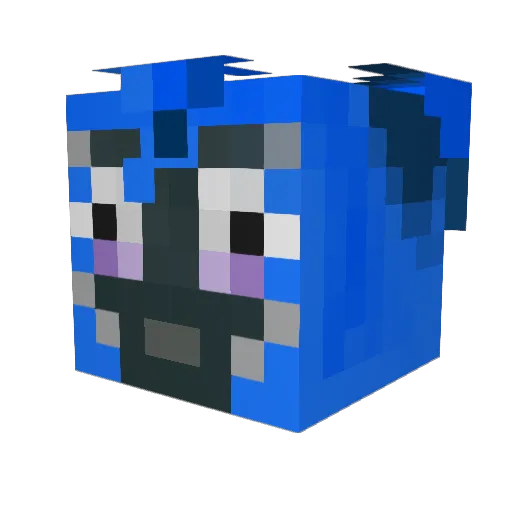 Logazar Minecraft avatar head, 3D render