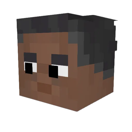 Logbut007 Minecraft avatar head, 3D render