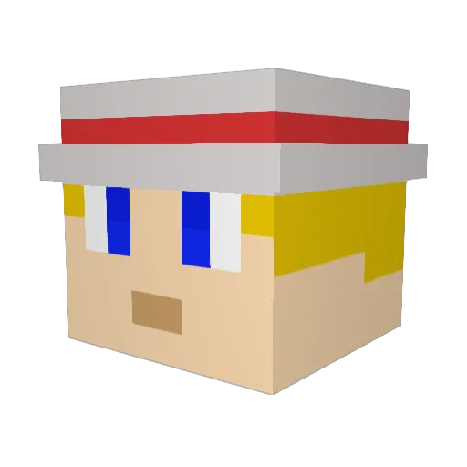 LogeFTW Minecraft avatar head, 3D render