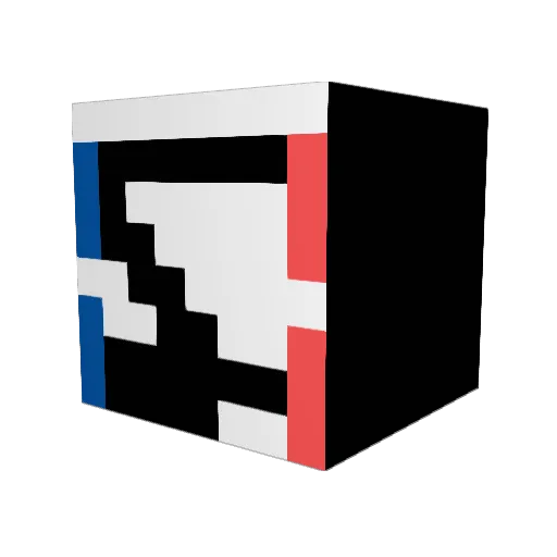 Logeo1 Minecraft avatar head, 3D render