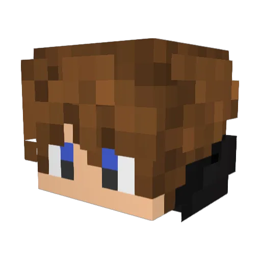 Logester09 Minecraft avatar head, 3D render