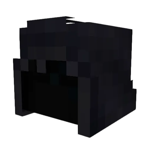 Loggons Minecraft avatar head, 3D render