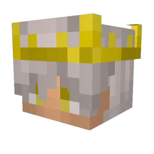 LogiMAv Minecraft avatar head, 3D render