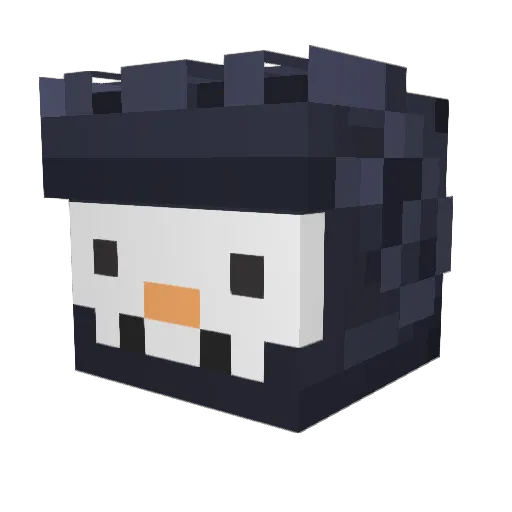 Logi_pl Minecraft avatar head, 3D render