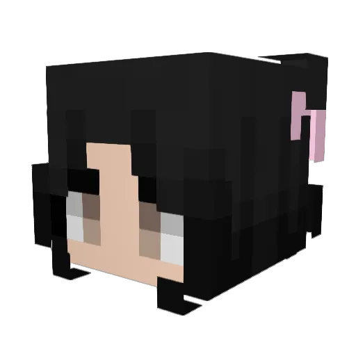 Logiane Minecraft avatar head, 3D render