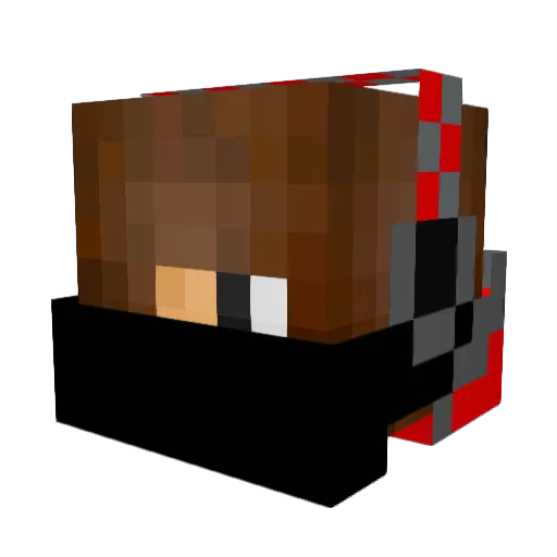 LogicDreamz Minecraft avatar head, 3D render
