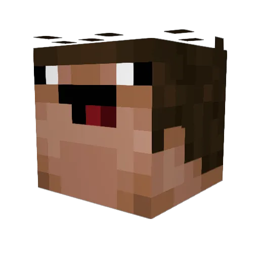 LogicT3 Minecraft avatar head, 3D render
