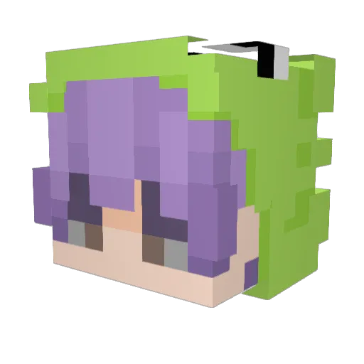 LogicTank Minecraft avatar head, 3D render
