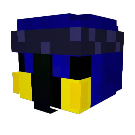 LogicWithLuke Minecraft avatar head, 3D render