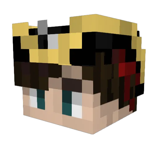 Logic_Shadow Minecraft avatar head, 3D render
