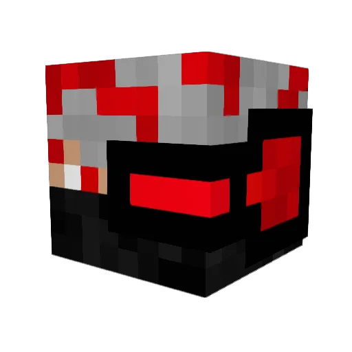 Logic_Shock Minecraft avatar head, 3D render