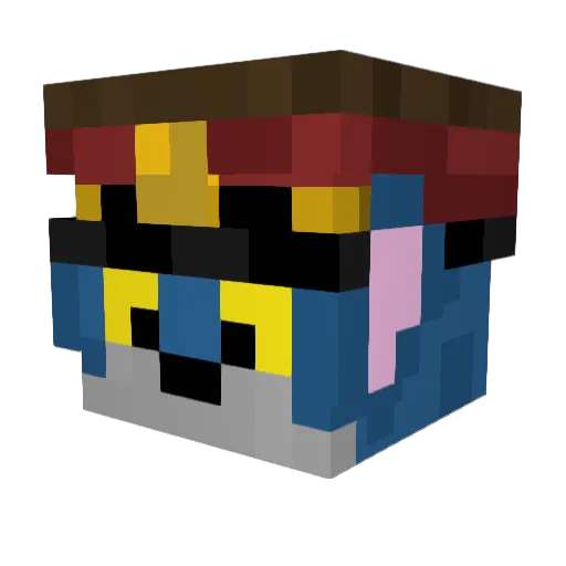 Logic_Soul Minecraft avatar head, 3D render