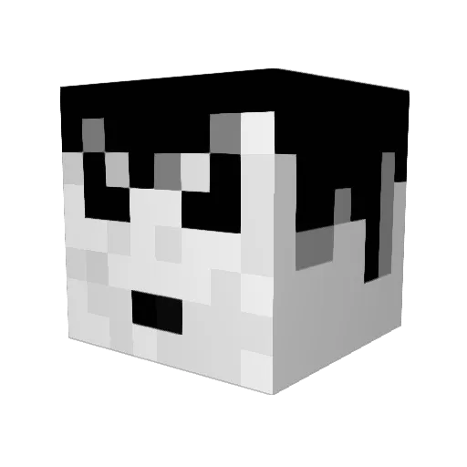 LogicalChocolate Minecraft avatar head, 3D render