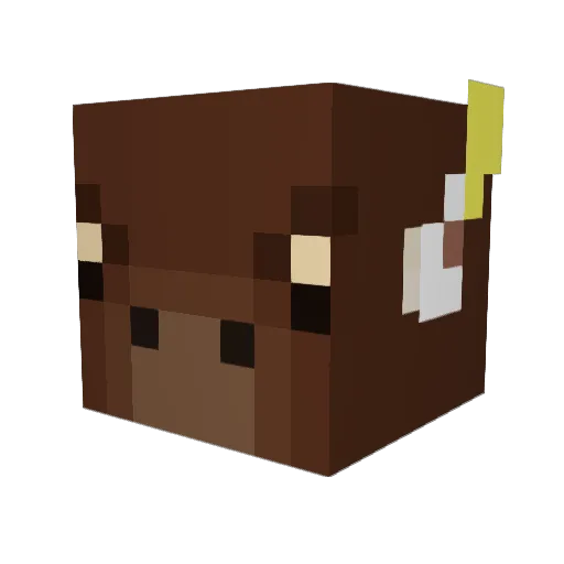 LogicalHero Minecraft avatar head, 3D render