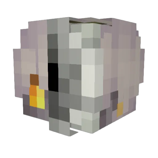LogicalPlus Minecraft avatar head, 3D render