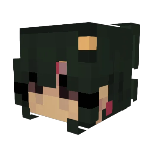 LogicalStatue Minecraft avatar head, 3D render