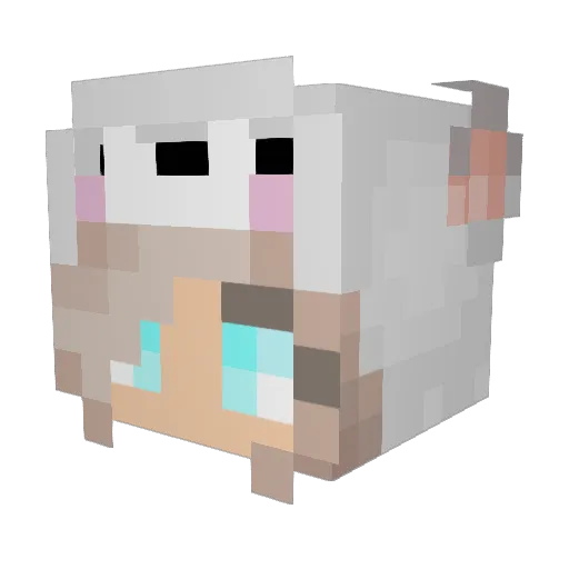 Logical_Dream Minecraft avatar head, 3D render