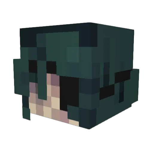 Logico Minecraft avatar head, 3D render