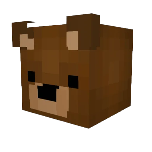 Logicpanda_ Minecraft avatar head, 3D render