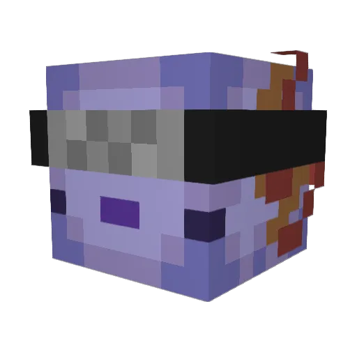 Logilac Minecraft avatar head, 3D render