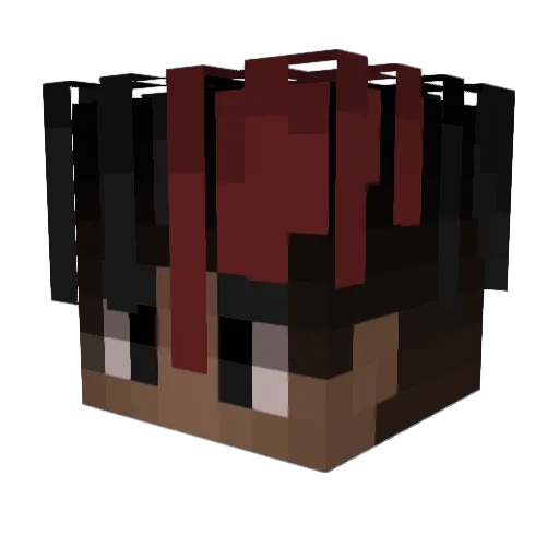 LoginX Minecraft avatar head, 3D render