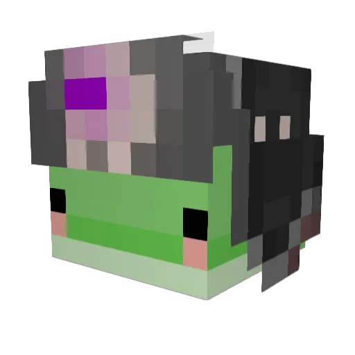 Loginicum Minecraft avatar head, 3D render