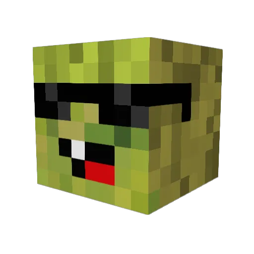 LogischeKiwi Minecraft avatar head, 3D render