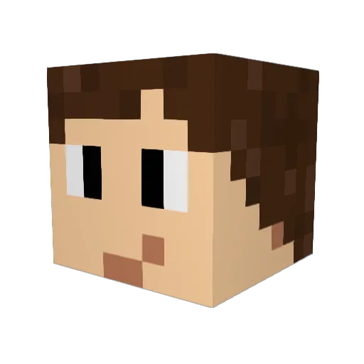 LogischerTobiHD Minecraft avatar head, 3D render