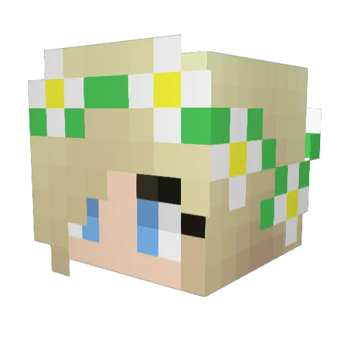 LogisticsAnalyst Minecraft avatar head, 3D render