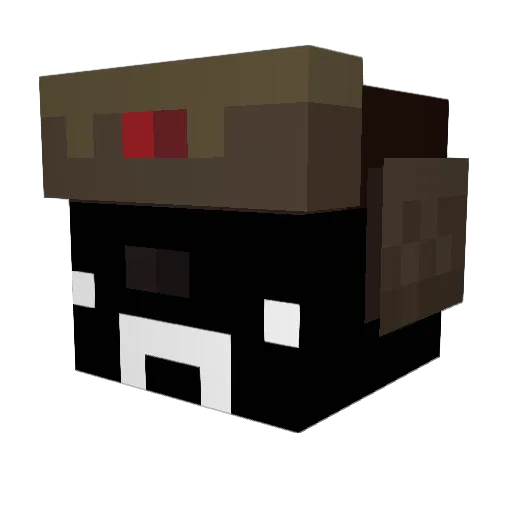 Logitech_9999 Minecraft avatar head, 3D render
