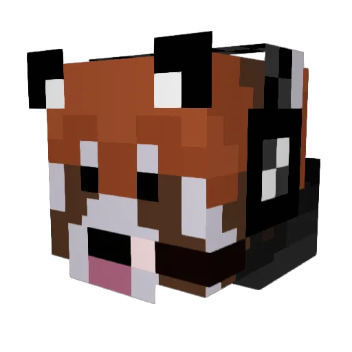 Logitze33 Minecraft avatar head, 3D render