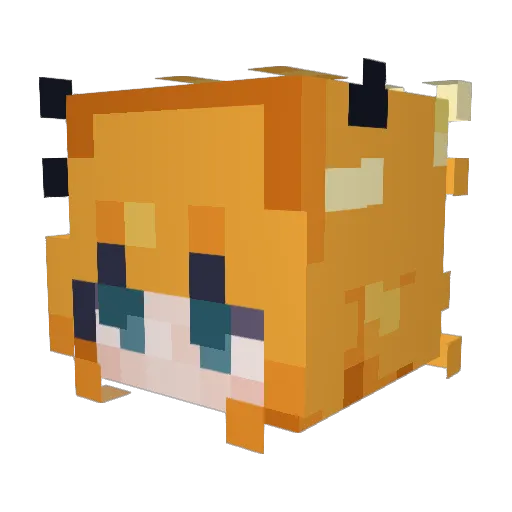 LogoGrace Minecraft avatar head, 3D render