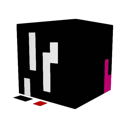 Logout4 Minecraft avatar head, 3D render