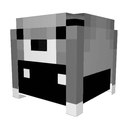 Loguif Minecraft avatar head, 3D render