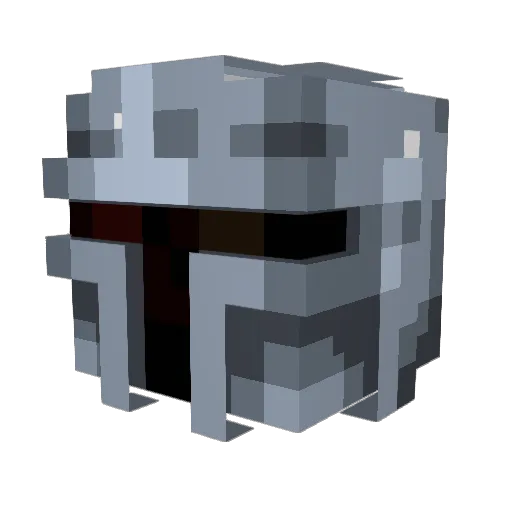 Loguinee Minecraft avatar head, 3D render