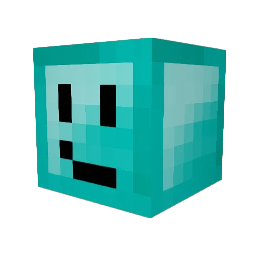 Logustas Minecraft avatar head, 3D render