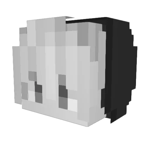 Logyrion Minecraft avatar head, 3D render