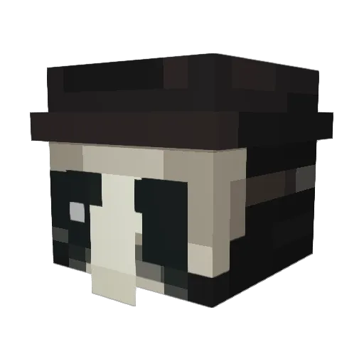 Logzus Minecraft avatar head, 3D render