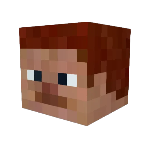Lohdimus Minecraft avatar head, 3D render