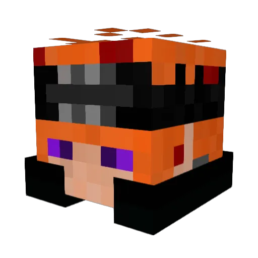 Loheng Minecraft avatar head, 3D render