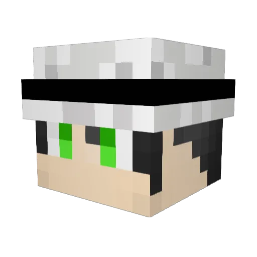 Lohikon Minecraft avatar head, 3D render