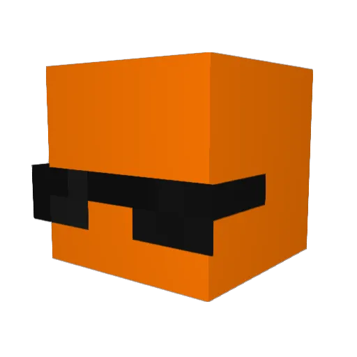 Lohroishere Minecraft avatar head, 3D render