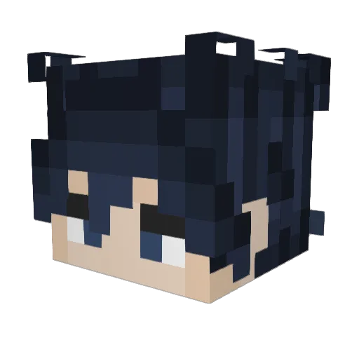 Lohwkey Minecraft avatar head, 3D render