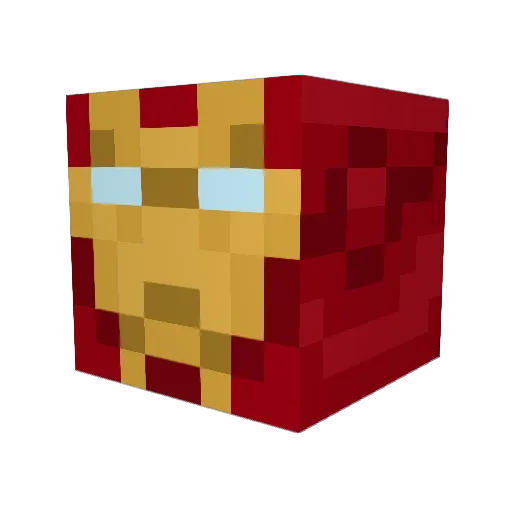 Loic88 Minecraft avatar head, 3D render